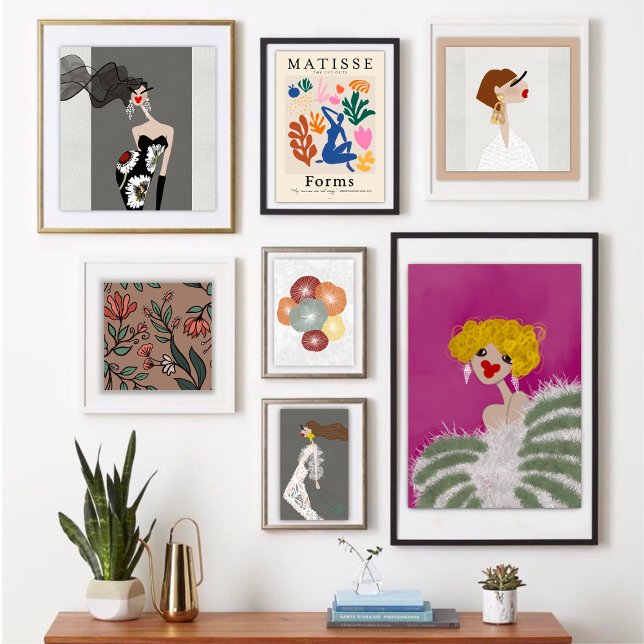 Party Girl Dancing Pink Fashion Illustration Poster (Creator Uploaded)