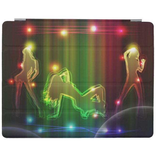 Party Girls Modern Trendy Neon Lights iPad Smart Cover (Horizontal)