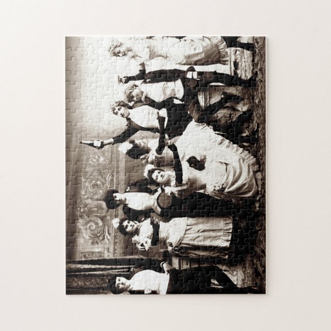 Party  Girls Vintage Print Jigsaw Puzzle (Vertical)