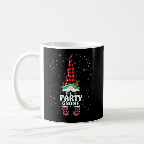 Party Gnome Buffalo Plaid Matching Family Christma Coffee Mug
