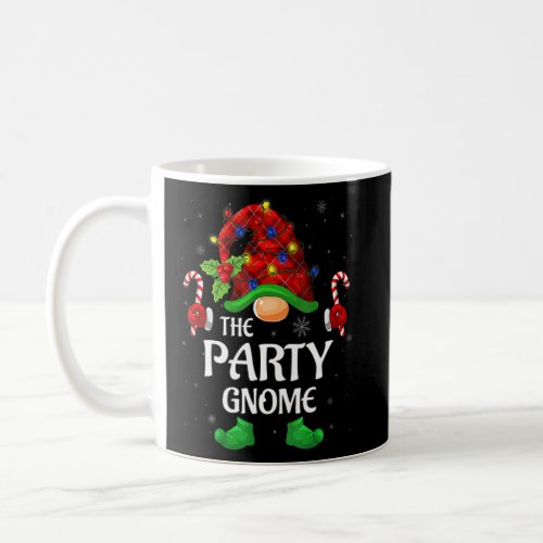 Party Gnome Buffalo Red Plaid Matching Family Chri Coffee Mug