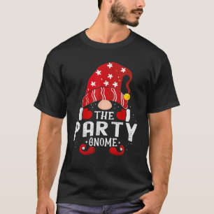 Party Gnome Matching Christmas PJS For Family T-Shirt