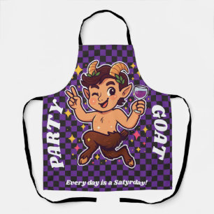 Party Goat: “Every Day is a Satyrday” Cute Satyr Apron