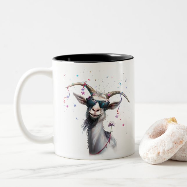 Party Goat Mug (With Donut)