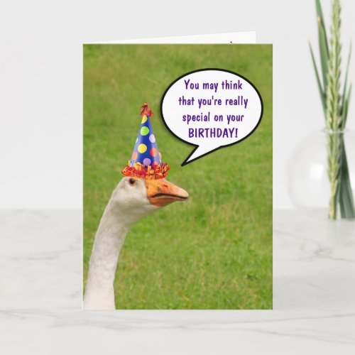 Party Goose Compliment Birthday Card