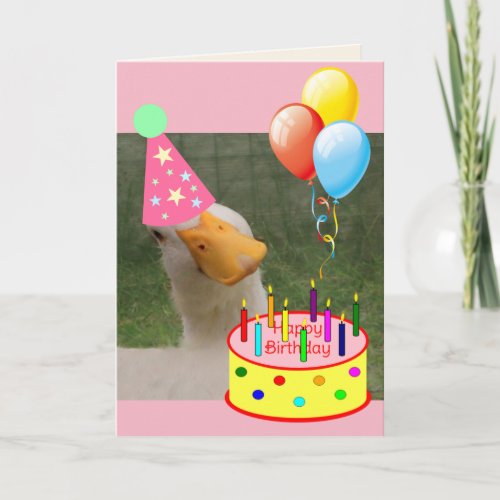 Party Goose Funny Birthday Card