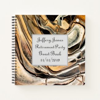 Party Guest Book Abstract Art Design