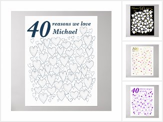 Reasons we love you poster guestbooks