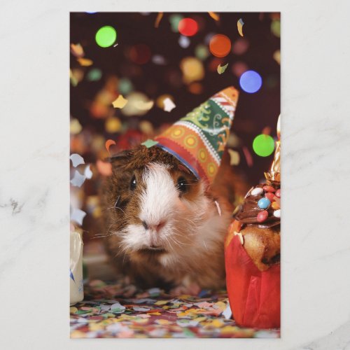 Party Guinea Pig Stationery