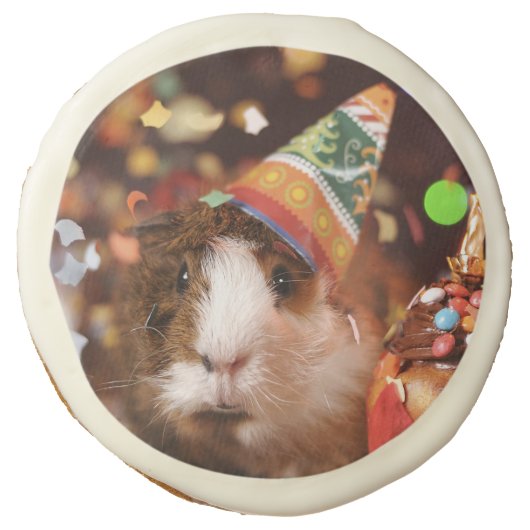 Party Guinea Pig Sugar Cookie (Front)