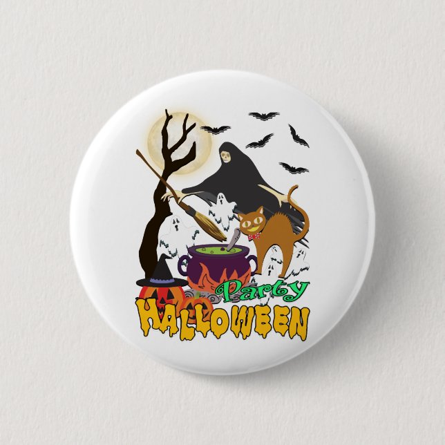 Party halloween  button (Front)