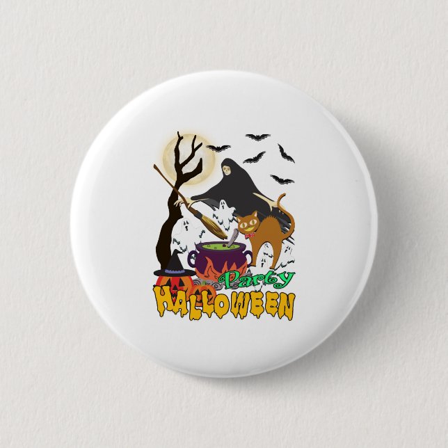Party halloween button (Front)