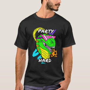 Party Hard Dinosaur T-Rex T-Shirt