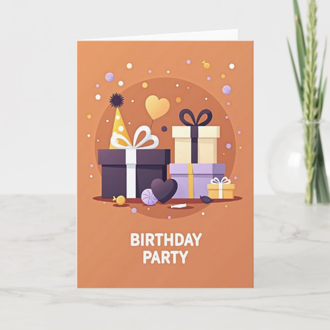 Party Hat Celebration Card (Front)