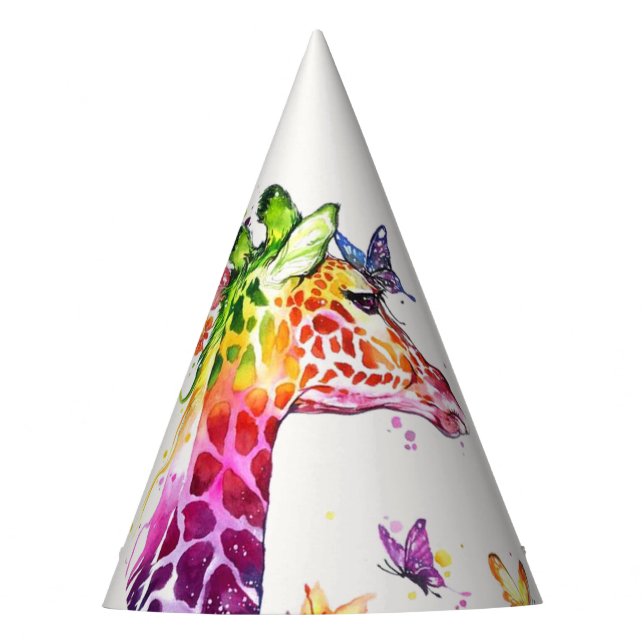Party Hat Colorful Giraffe (Front)