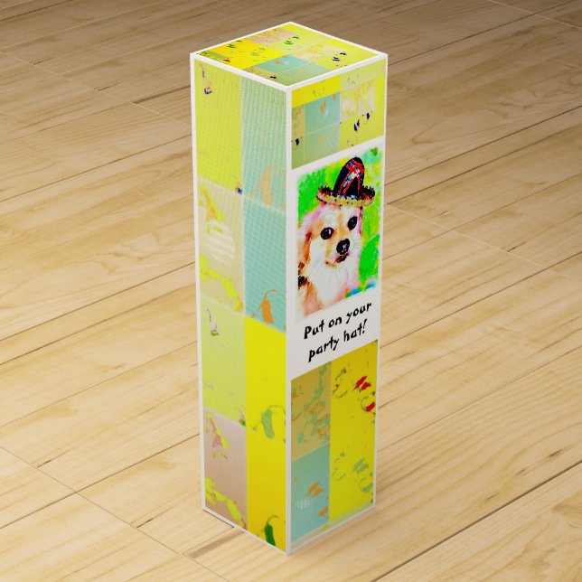 Party Hat Wine Box (Front)