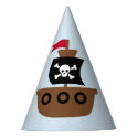 Party Hat with pirate ship