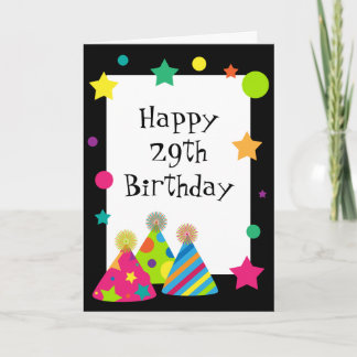 Party Hats 29 Again? Card