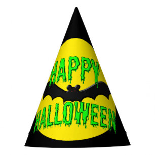 Party Hats - Batty "Happy Halloween"