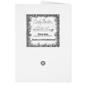 "Party Hats" Birthday Card (Back)