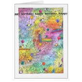 "Party Hats" Birthday Card (Front)