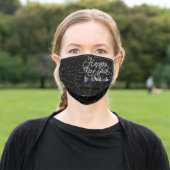 Party Hats Happy New Year Adult Cloth Face Mask (Outside)