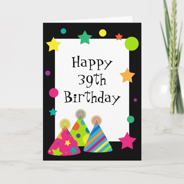 Party Hats Humor Birthday Card (Front)