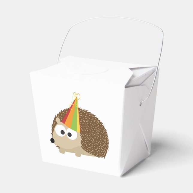 Party hedgehog favor boxes (Front Side)