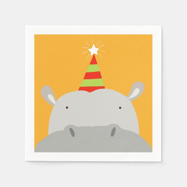 Party Hippo Napkins (Front)