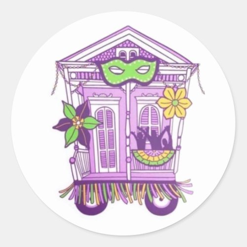 Party House Classic Round Sticker