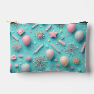 Party in Blue Accessory Pouch