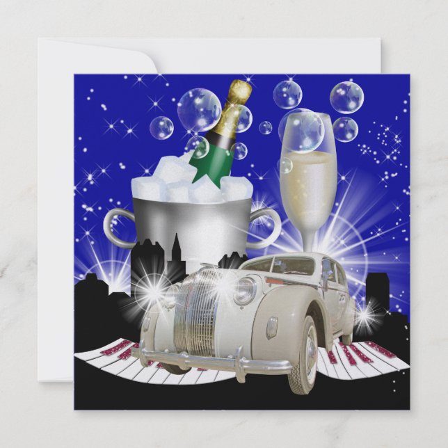 Party in Style Bright Lights - SRF Invitation (Front)