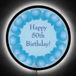 Party in Style for His Special Birthday LED Sign<br><div class="desc">Party in Style for His Special Birthday LED Sign.  Perfect for the office,  party or home celebration.   Design by Claudine Boerner.</div>