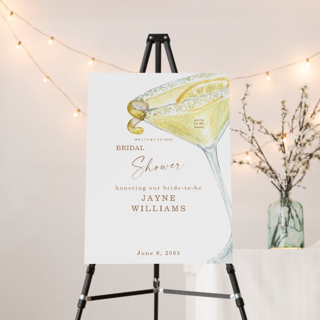 Party in the House Limoncello Bridal Shower  Foam Board (In Situ (Stand))