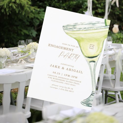 Party in the House Margarita Engagement Party Invitation