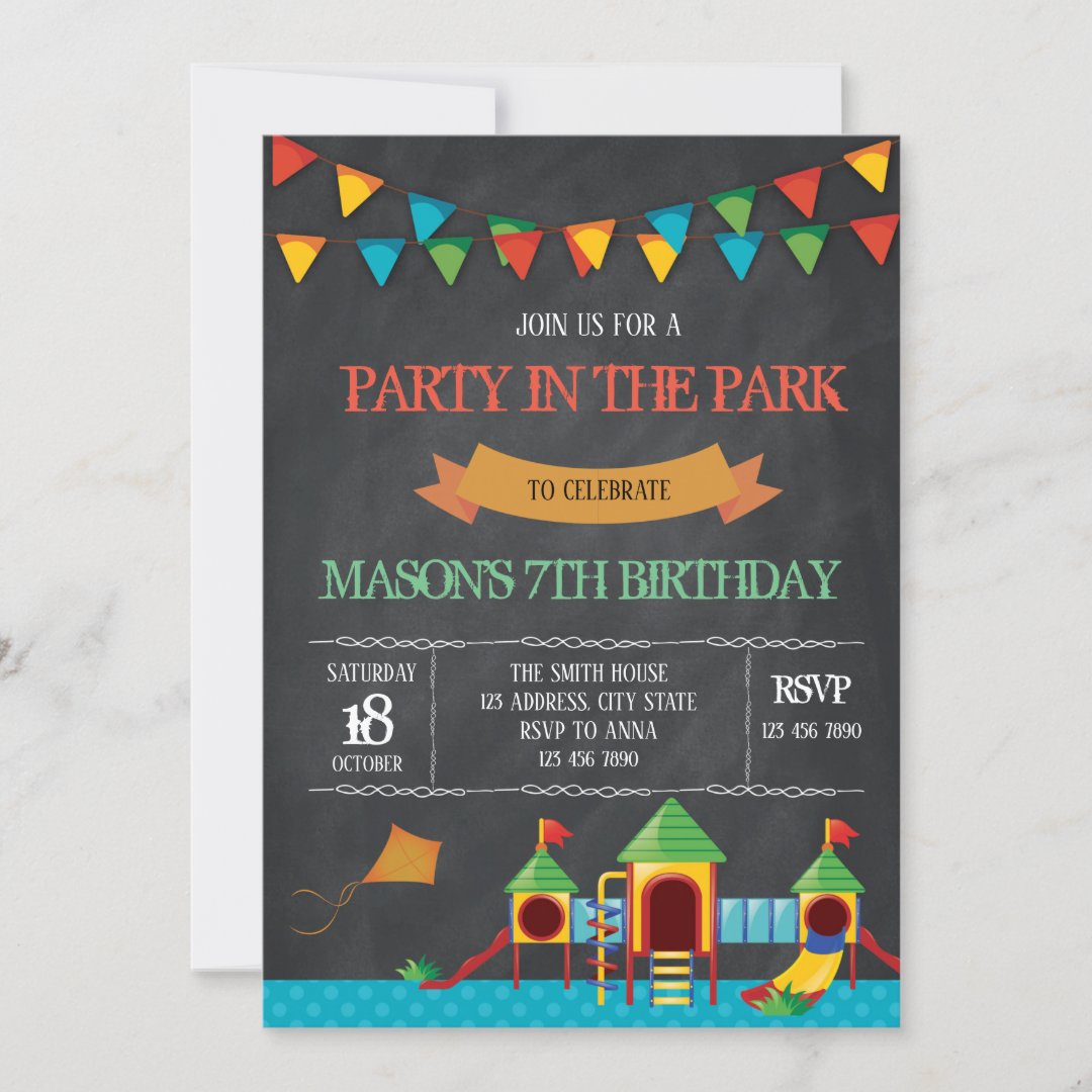 Party in the park invitation | Zazzle