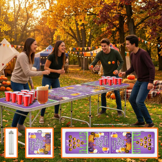 Party in the Patch Halloween Beer Pong Table