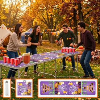 Party in the Patch Halloween Beer Pong Table