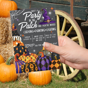 Party in the Patch Halloween Invitation