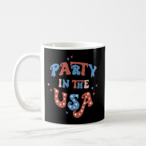 Party In The Usa 4Th Of July American Flag Coffee Mug