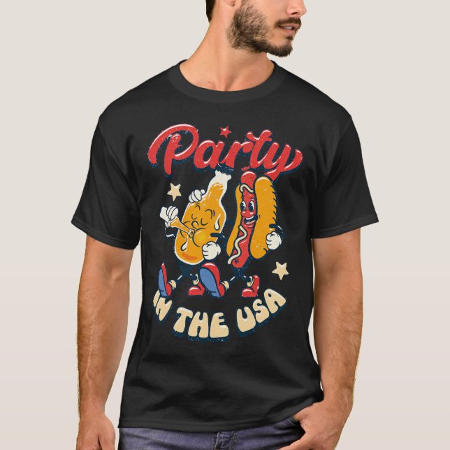 Party In The Usa 4th Of July Independence Day Usa  T-Shirt (Front)