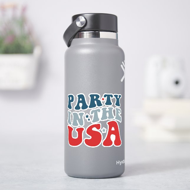 Party in the USA - 4th of July Sticker (HydroFlask)