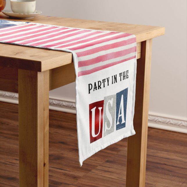Party in the USA Medium Table Runner (In Situ)