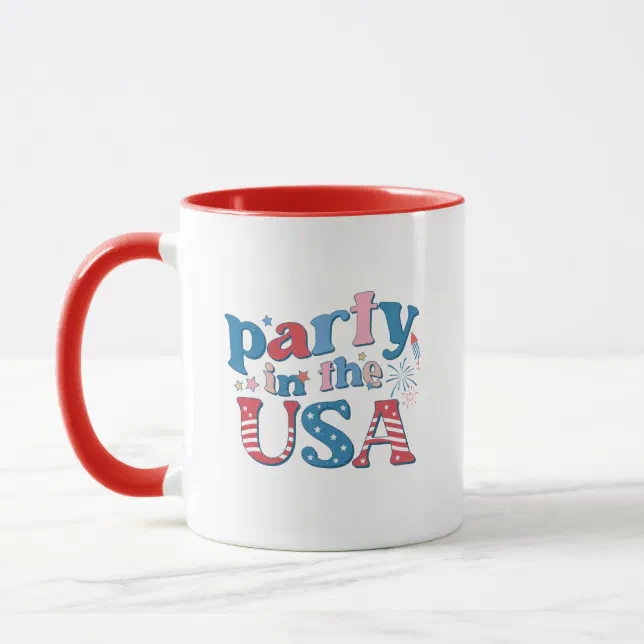 Party In The USA Patriotic Mug | Zazzle