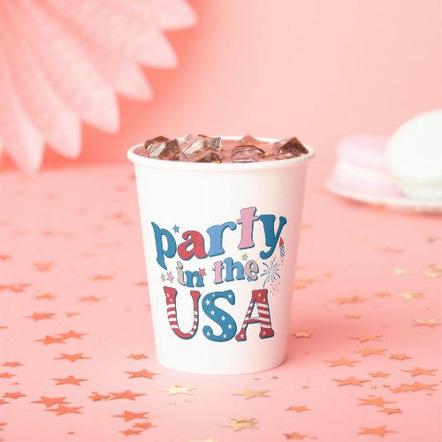 Party In The USA Patriotic Paper Cups