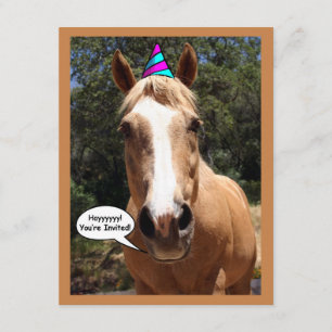 Party Invitation - "Bess the Party Horse"