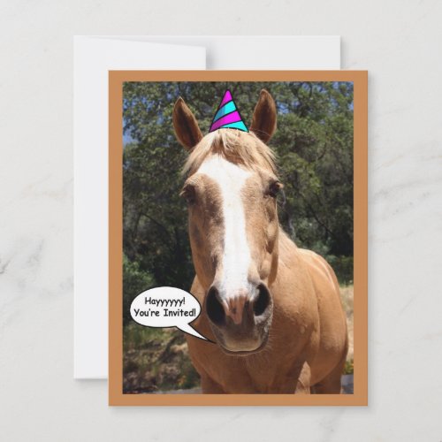 Party Invitation - "Bess the Party Horse"
