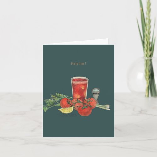 Party invitation Bloody Mary 