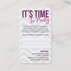 Party Invitation Business Cards