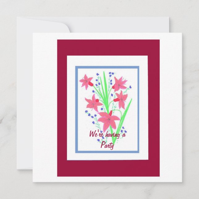 Party Invitation customizable (Front)